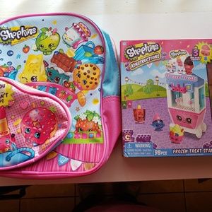 Small shopkins backpack and shopkins kinstructions